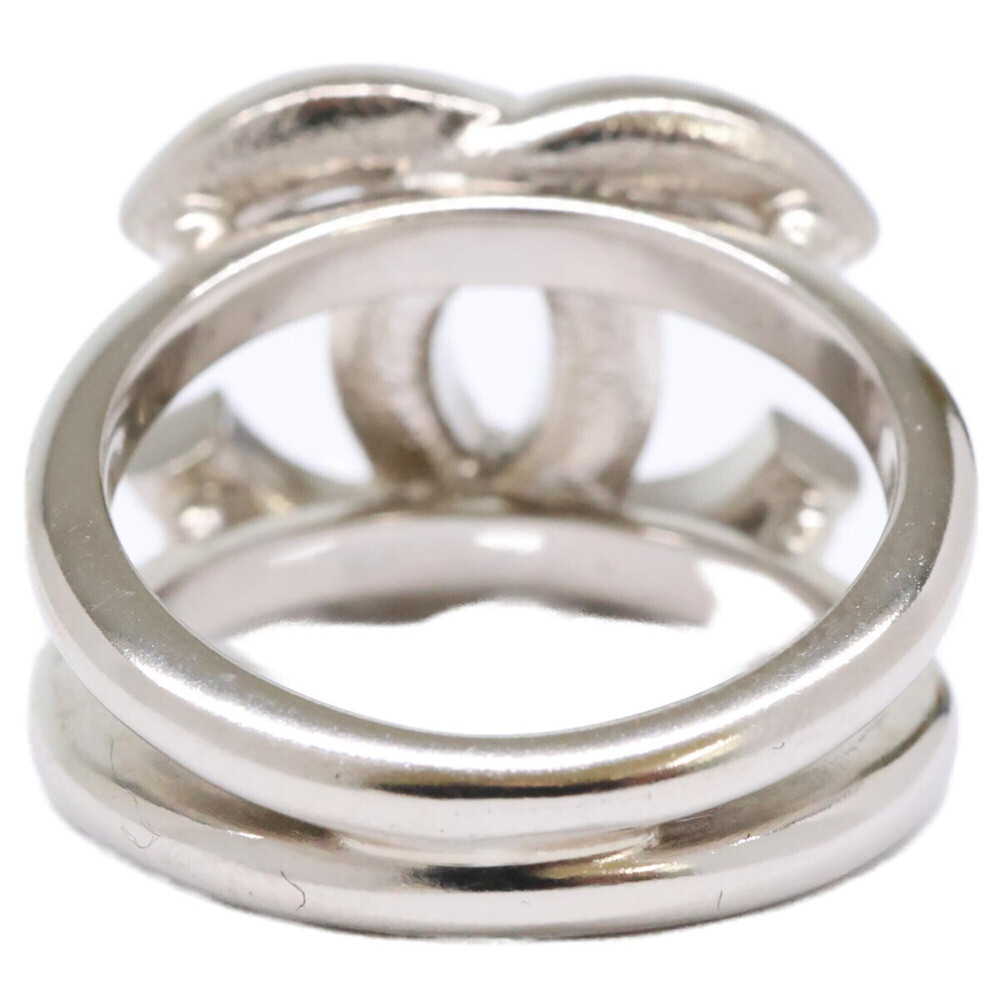 CHANEL Silver Logo Ring - Picture 3 of 7